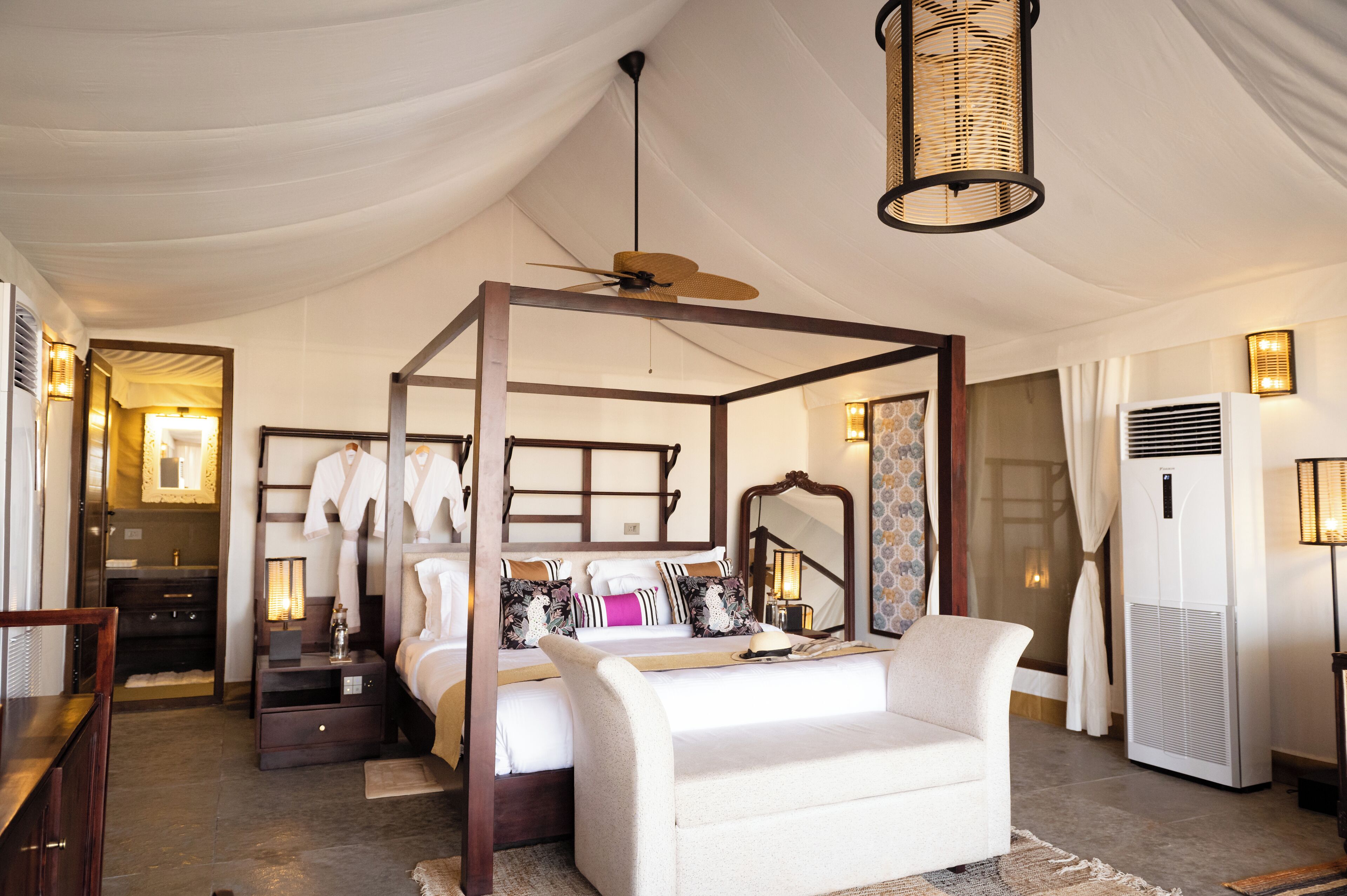 Luxury-Zelt | Bettwäsche aus ägyptischer Baumwolle, hochwertige Bettwaren