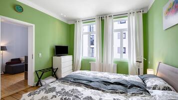 2 soveværelser, strygejern/strygebræt, gratis Wi-Fi, sengetøj