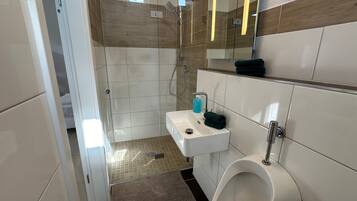 Ducha, secador de pelo, toallas