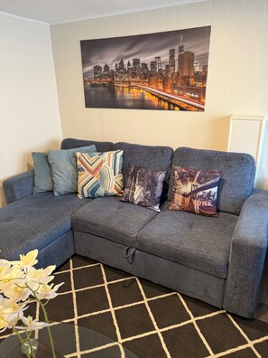 Smart-TV, Kamin, Bücher