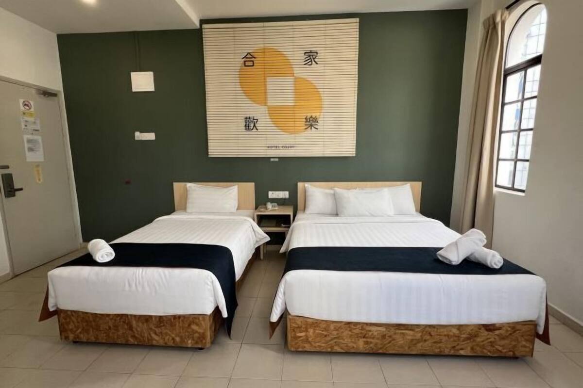 1 bedroom, desk, laptop workspace, iron/ironing board