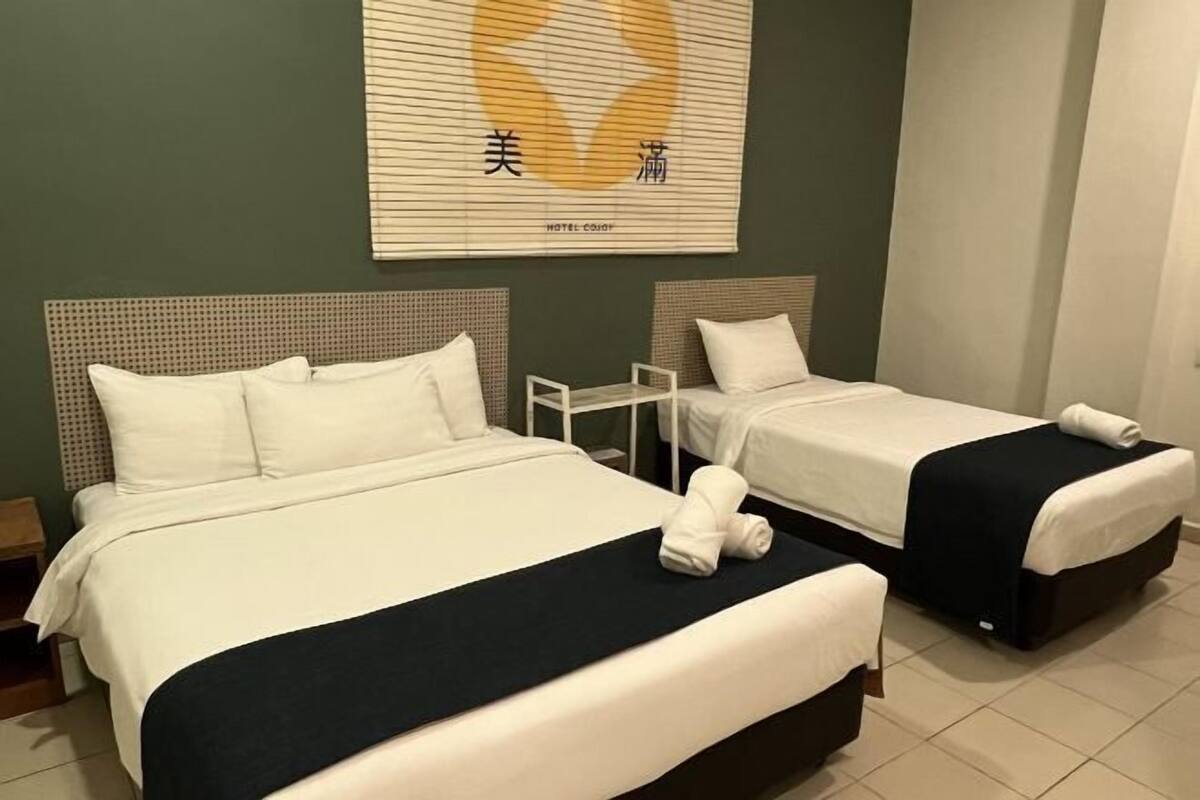 1 bedroom, desk, laptop workspace, iron/ironing board