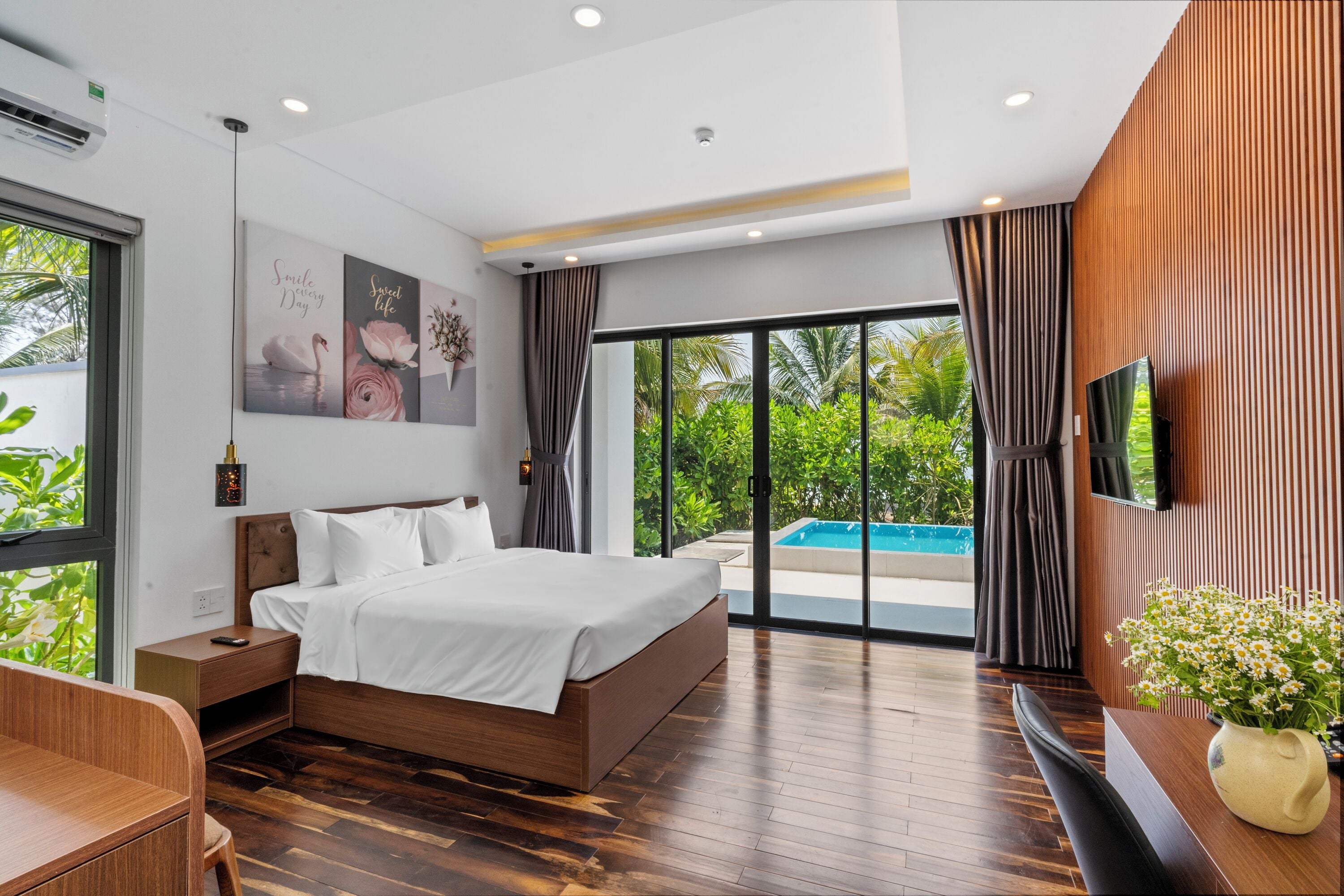 Villa, 2 Bedrooms, Private Pool, Ocean View | Premium bedding, minibar, in-room safe, desk
