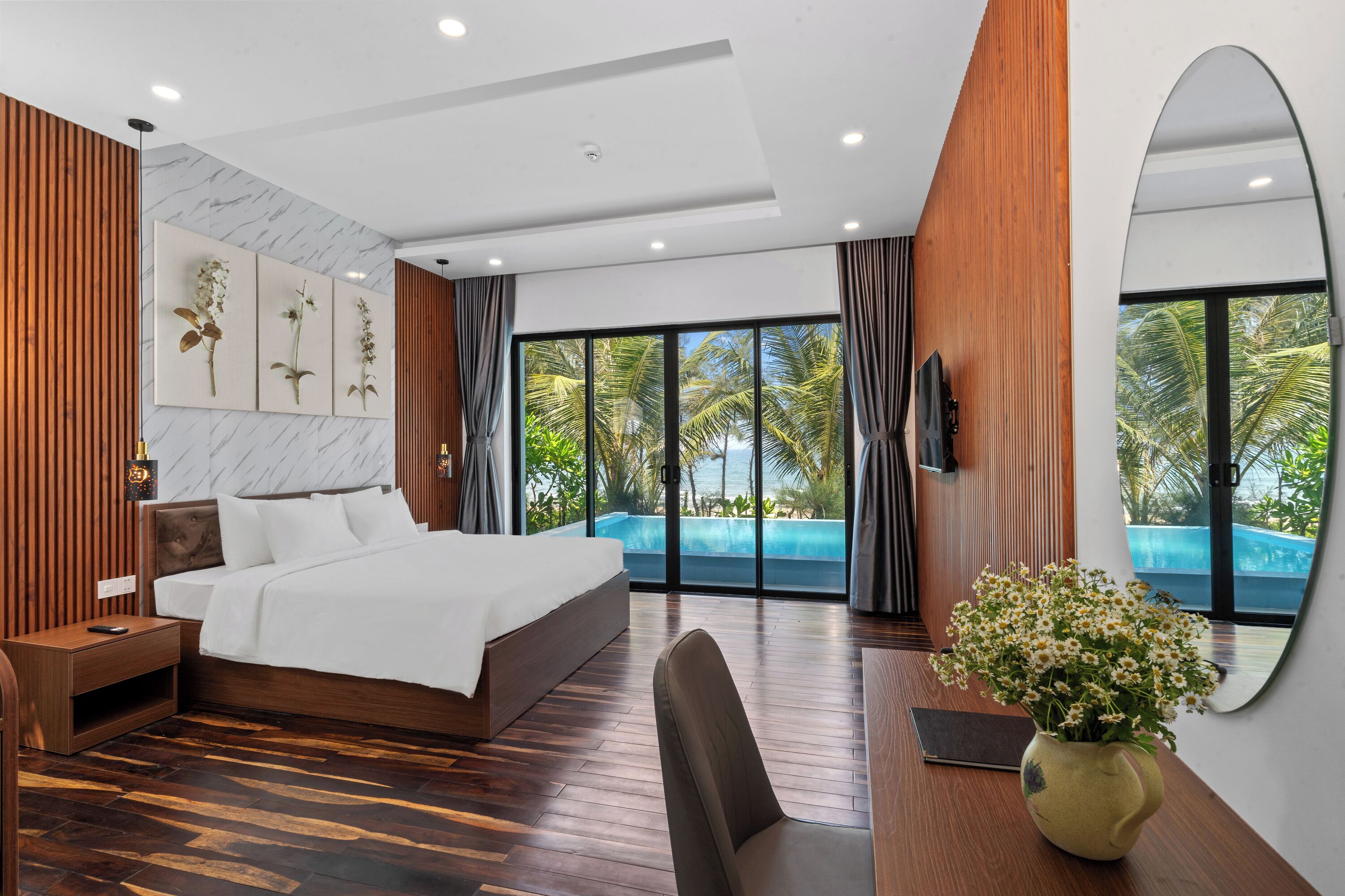 Villa, 2 Bedrooms, Private Pool, Ocean View | Premium bedding, minibar, in-room safe, desk