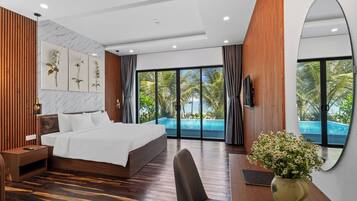 Villa, 2 Bedrooms, Private Pool, Ocean View | Premium bedding, minibar, in-room safe, desk