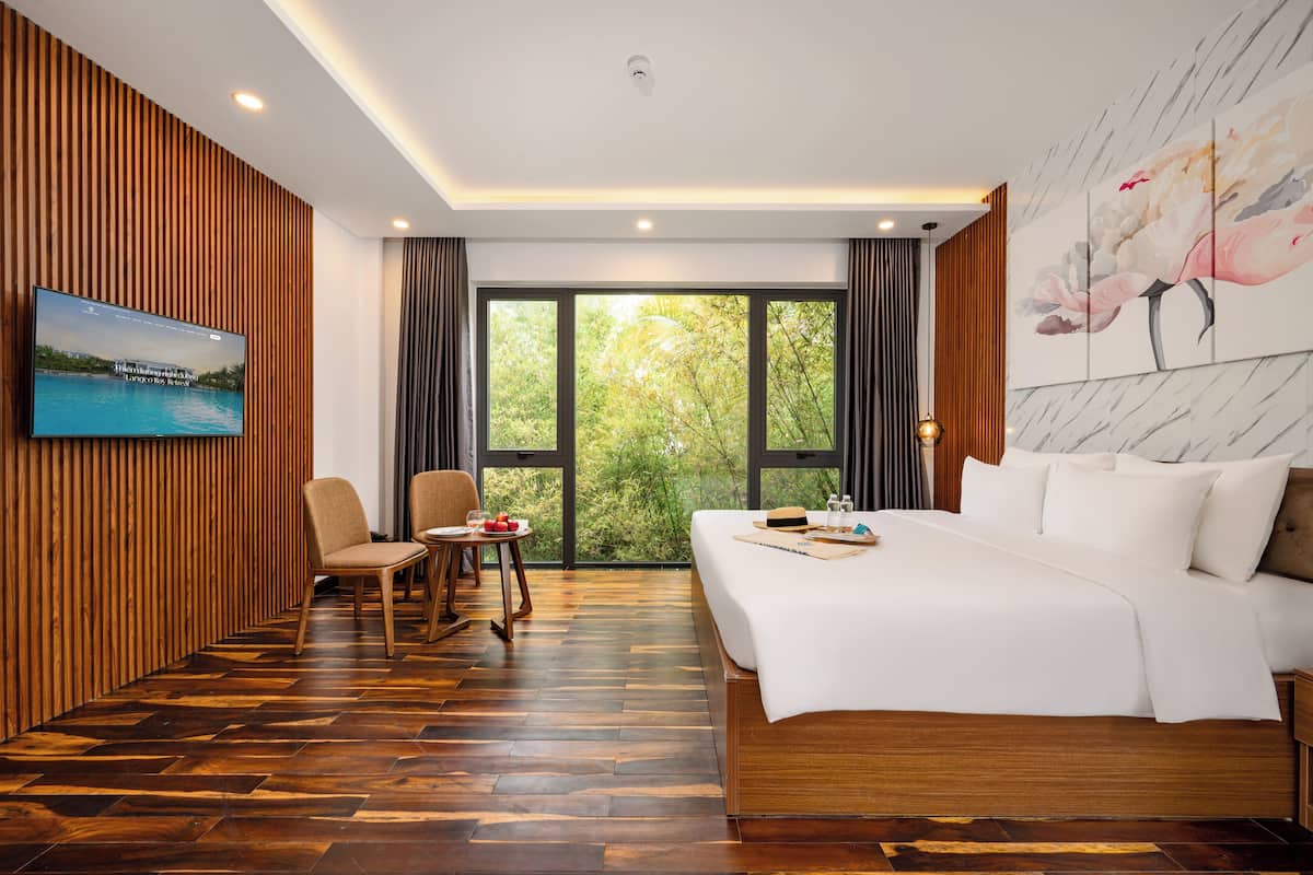 3 quartos, roupas de cama premium, frigobar, cofres nos quartos