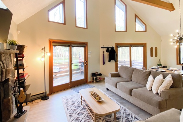 TV connectée, cheminée