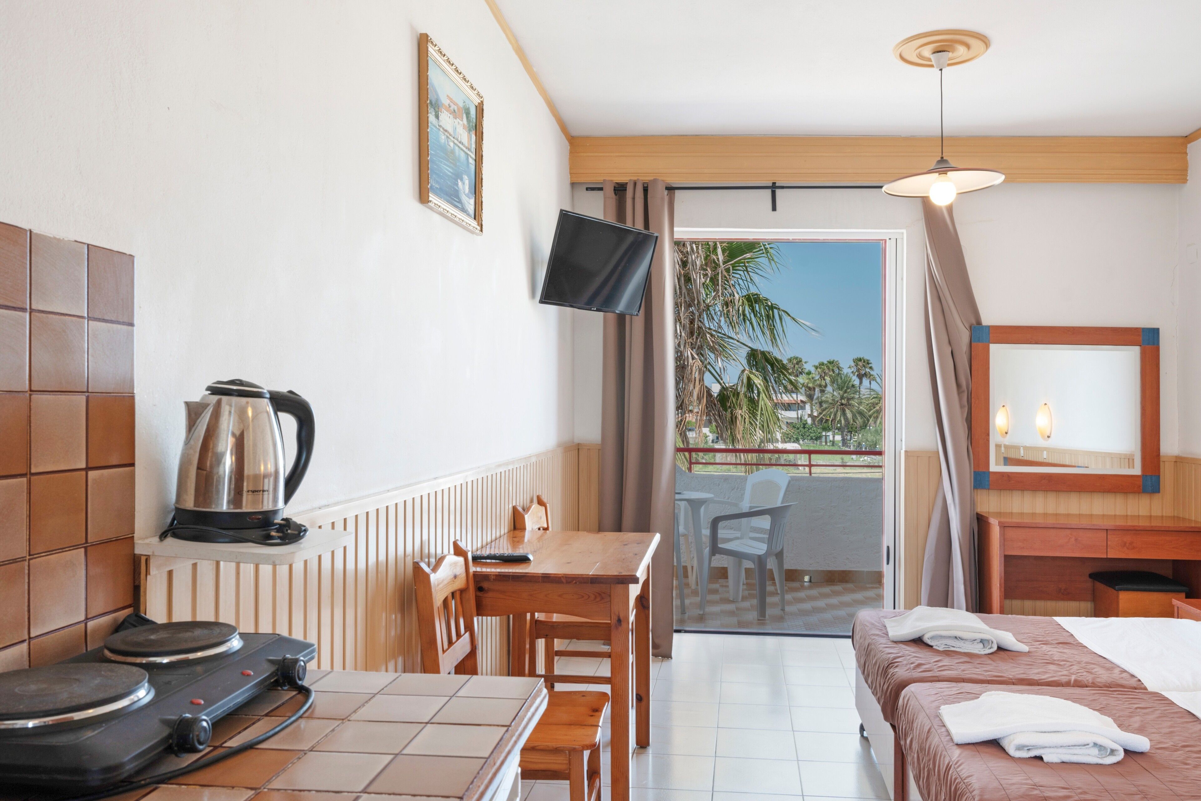 Einzimmerapartment 'Golden Sun 3' Mit Meerblick, Gemeinschaftspool Und Wlan - Kos