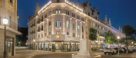 Front of property – evening/night