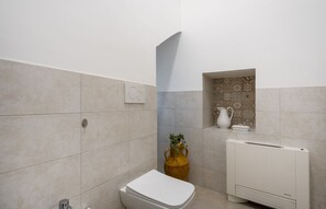 Ducha, secador de pelo, toallas