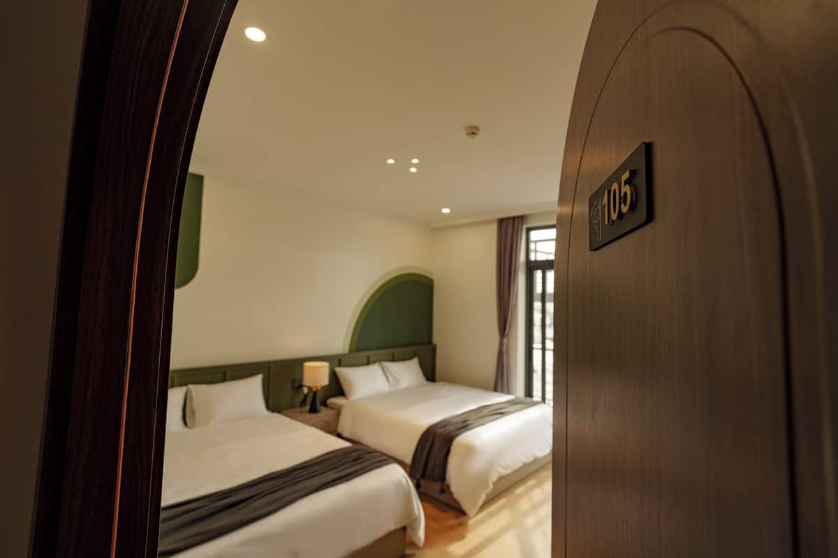 Superior Room, 2 Queen Beds, Balcony, City View | Free minibar items, blackout curtains, free WiFi, bed sheets