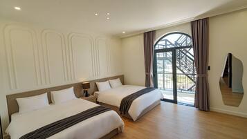 Superior Room, 2 Queen Beds, Balcony, City View | Free minibar items, blackout drapes, free WiFi, bed sheets