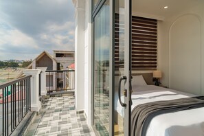 Chambre Double Standard, balcon, vue ville