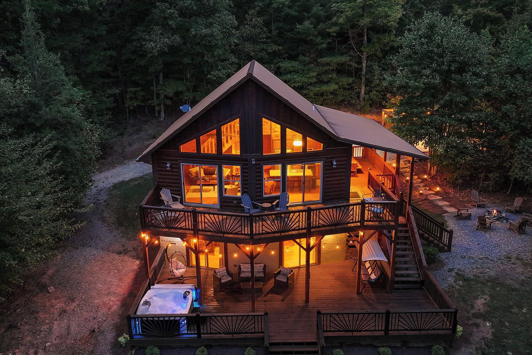 Stunning Morganton Cabin w/ Hot Tub & Mtn Views!