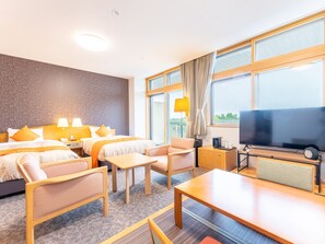 Kamar, Bebas Asap Rokok (Western Modern Japanese-Western) | Brankas, Wi-Fi gratis, dan seprai linen