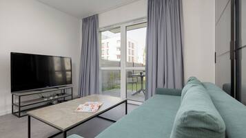Apartemen, 1 kamar tidur, teras | Ruang keluarga