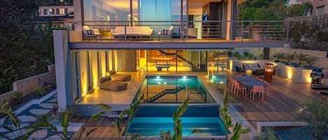 Indoor pool, a heated pool