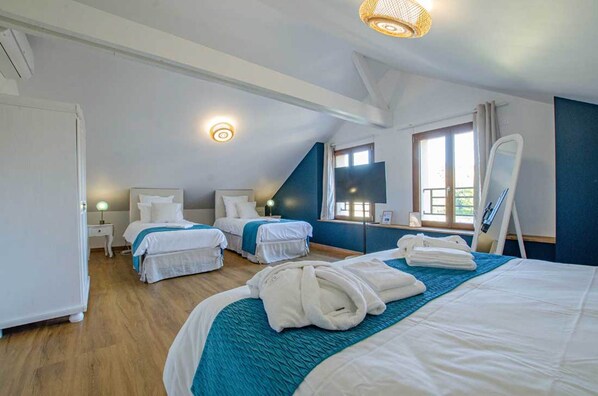 4 sovrum, wi-fi och sängkläder