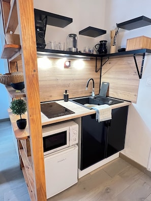 Fridge, microwave, stovetop, coffee/tea maker - Apartment in Fontainebleau (Fontainebleau)