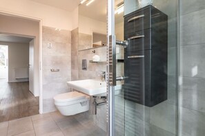 Shower, hair dryer