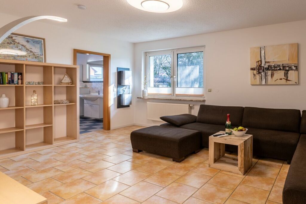 Smart TV, chimenea y libros 