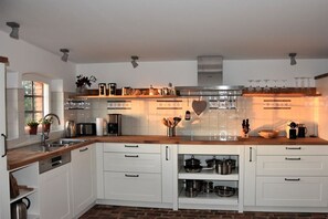 Fridge, oven, stovetop, dishwasher