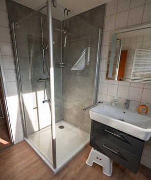 Shower, hair dryer