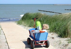 Accommodatie ligt op het strand