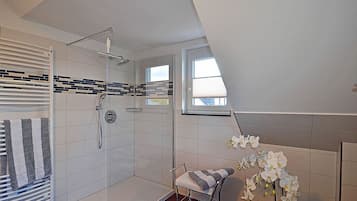 Shower, hair dryer