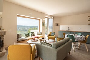 Villa Panoramique, vue vallée | Coin séjour