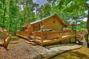 Exterior - Cozy Rustic Cottage w/Hot Tub & Fire Pit near Lake (Ellijay)