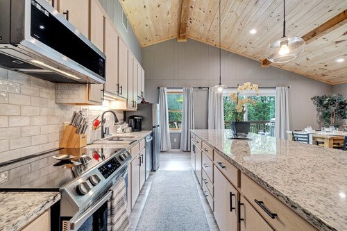 Waterfront Family Escape w/ Hot Tub and Game Room