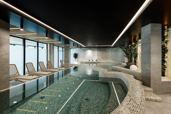Indoor pool, seasonal outdoor pool