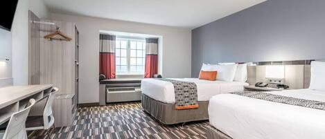 1 bedroom, desk, iron/ironing board, internet