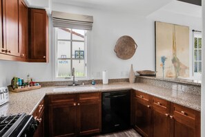 Coffee/tea maker, fridge, microwave, oven - Modern Oasis A | 1BR Legacy Villa (La Quinta)