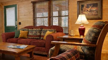 スマートテレビ、暖炉、書庫