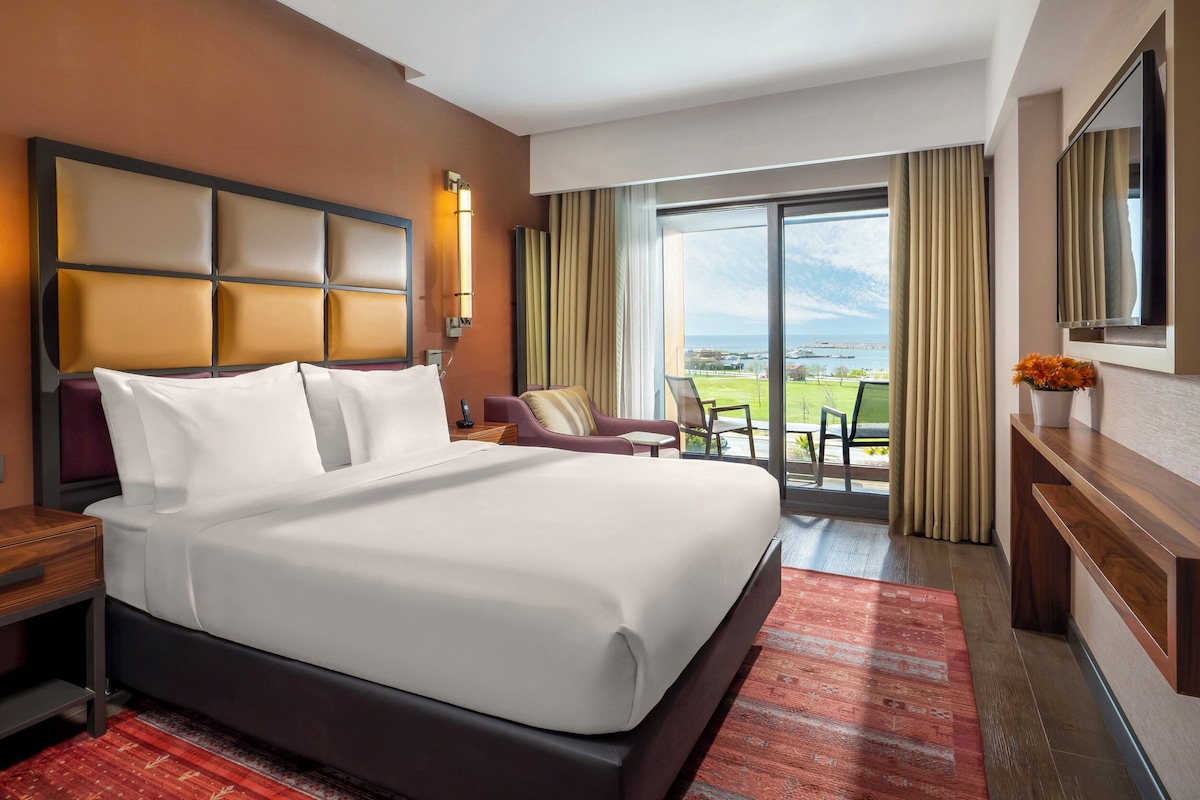 Ropa de cama de alta calidad y minibar