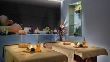 Couples treatment rooms, sauna, steam room, Turkish bath, hydrotherapy