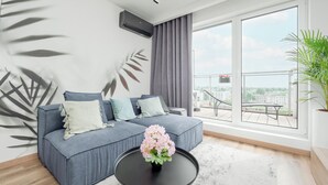 Leilighet, 1 soverom, balkong | Oppholdsområde