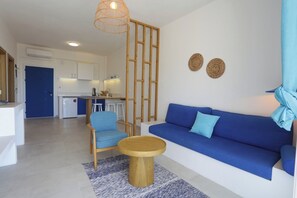 Deluxe-suite - balkon - havudsigt | 1 soveværelse, pengeskab på værelset, lydisolering, gratis Wi-Fi