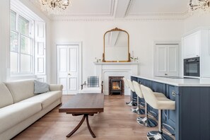 TV, fireplace - Queen's Gardens (No 3A) (St Andrews)