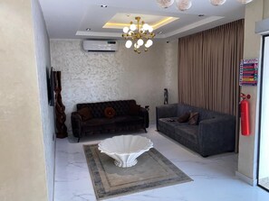 Sitteområde i lobbyen