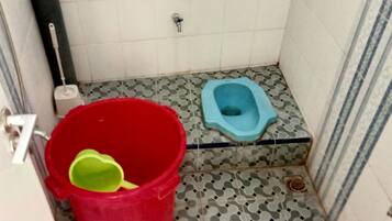 Basic Single Room | Bathroom | Shower, towels, soap