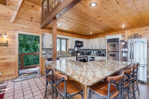 Chalet, Multiple Bedrooms | Private kitchen | Fridge, oven, coffee/tea maker, toaster - Smoky Mountain High 8 Bedroom Chalet by RedAwning (Gatlinburg)