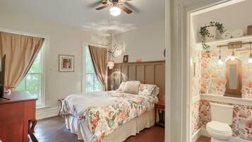 5 habitaciones, tabla de planchar con plancha, wifi y ropa de cama