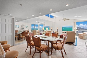 Dining - Mainsail 382 - Gulf-Front, Swimming Pool, Hot Tub, Chairs + Umbrellas Included! (Miramar Beach)