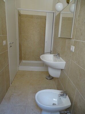 Shower, rainfall showerhead, hair dryer, bidet