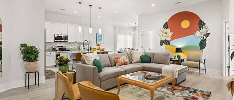 Smart TV, table football, ping pong