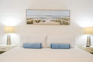 4 bedrooms, desk, iron/ironing board, travel cot