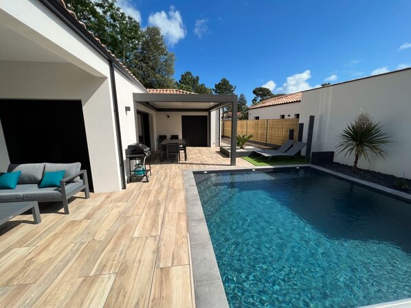 A heated pool